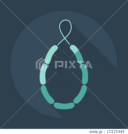 Flat modern design with shadow icons sausages 17225485