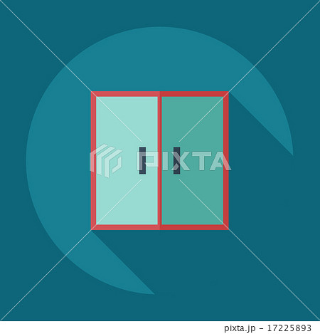 Flat modern design with shadow icons wardrobe, furniture Flat modern design with shadow icons wardrobe, furniture 17225893