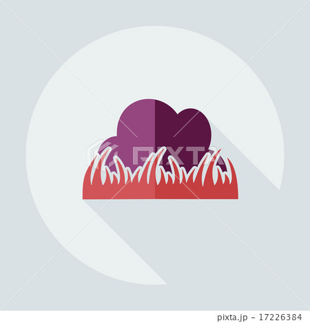 Flat modern design with shadow icons grass 17226384