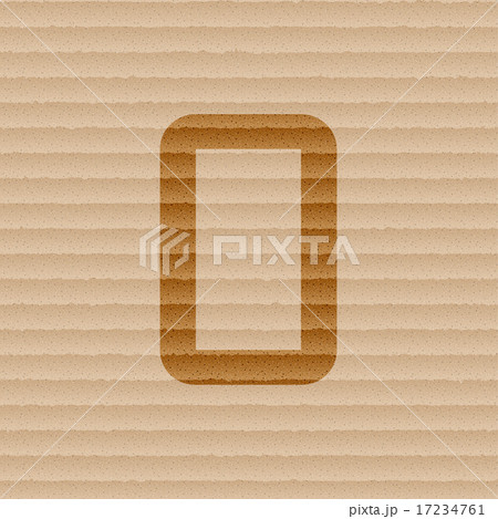 number zero icon symbol Flat modern web design wit 17234761