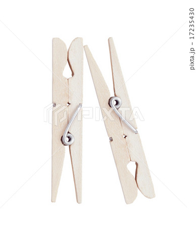 clothes pins isolated 17235430