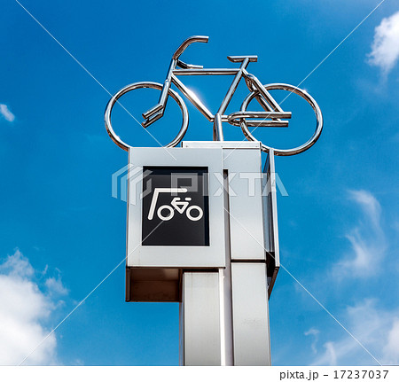 Bicycle parking sign. Eindhoven, Netherlands 17237037