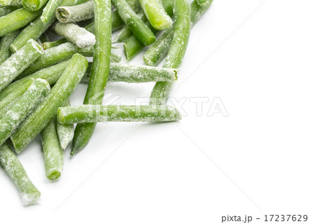 Frozen sticks of asparagus. Isolated Frozen sticks of asparagus. Isolated 17237629