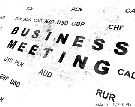 Business concept: Business Meeting on Digital background 17240995