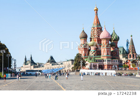 Pokrovsky Cathedral in Moscow Kremlin in afternoon 17242238