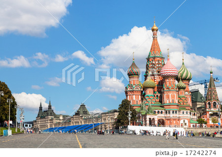 Cathedral and Vasilevsky Descent in Moscow 17242274