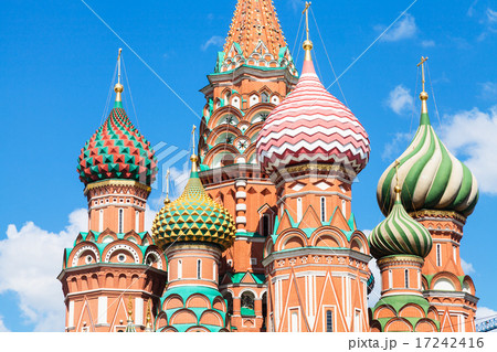towers of Pokrovsky cathedral in Moscow 17242416