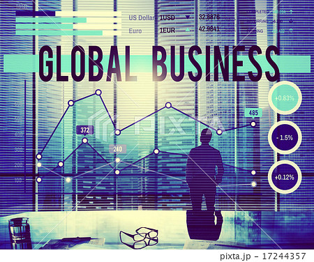 Global Business Graph Growth Success Concept 17244357