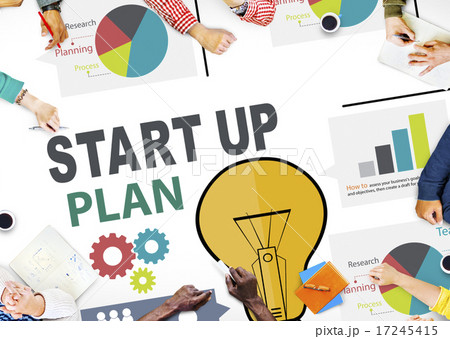 Startup Goals Growth Success Plan Business Concept 17245415