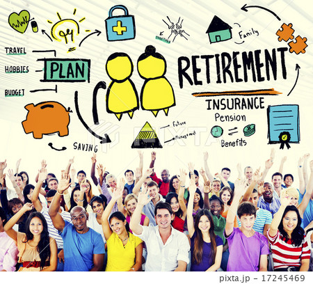 Retirement Insurance Pension Saving Plan Benefits Travel Concept 17245469