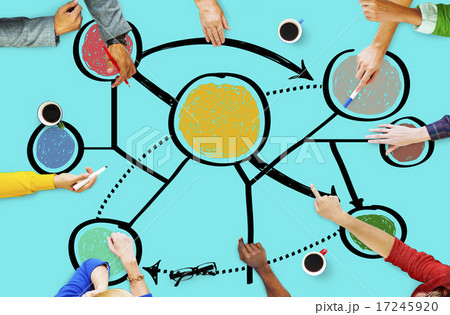 Connection Global Communications Corporate Networking Concept 17245920