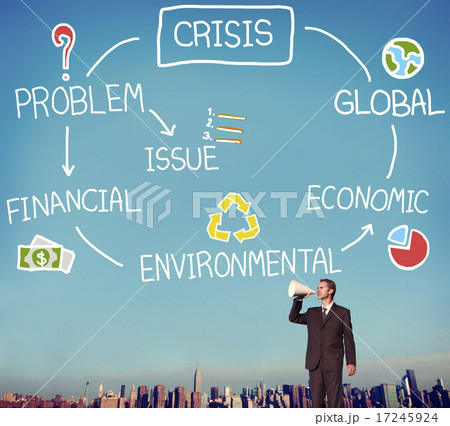Crisis Economic Environmental Finance Global Concept Crisis Economic Environmental Finance Global Concept 17245924