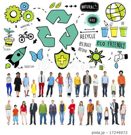 Recycle Reduce Reuse Eco Friendly Natural Saving Go Green Concep 17246072