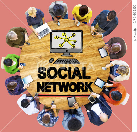 Social Network Social Media Internet WWW Web Online Concept 17246130