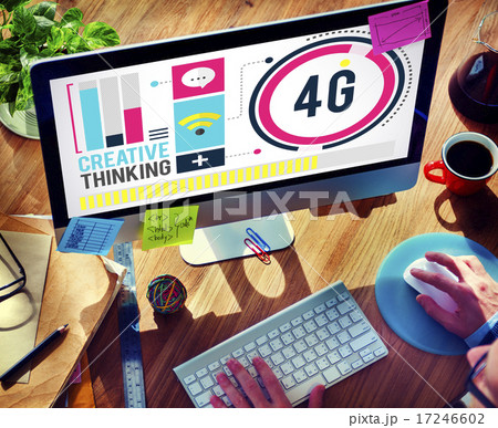 4G Connection Technology Internet Network Concept 17246602