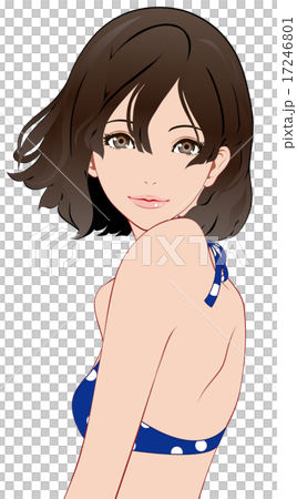 日焼け女性 微笑 日焼け女性 微笑 17246801