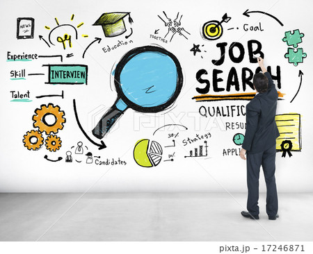 Businessman writing Job Search Application Qualification Concept Businessman writing Job Search Application Qualification Concept 17246871