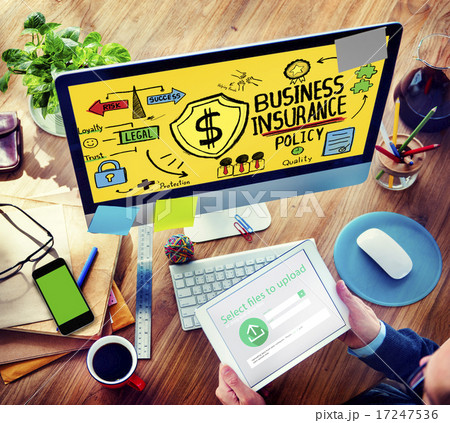 Business Insurance Policy Guard Safety Security Concept Business Insurance Policy Guard Safety Security Concept 17247536