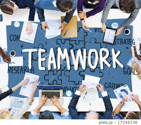 Teamwork Team Collaboration Connection Togetherness Unity Concep 17248136