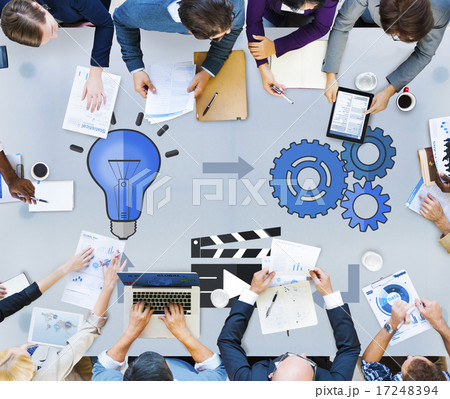 Idea Connecting Connection Inspiration...の写真素材 [17248394] - PIXTA