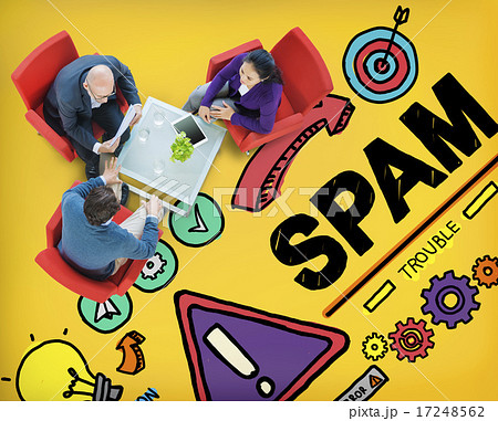 Spam Problem Virus Online Malware Hacking Concept Spam Problem Virus Online Malware Hacking Concept 17248562