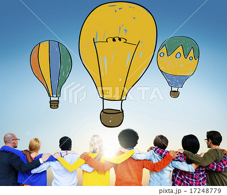 Hot Air Balloon Bulb Ideas Imagination Flight Concept Hot Air Balloon Bulb Ideas Imagination Flight Concept 17248779