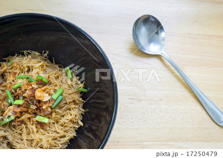 Thai- style noodles with Pork soup 17250479