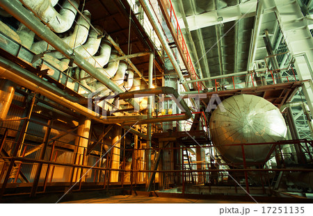 Industrial zone, Steel pipelines, valves and pumps Industrial zone, Steel pipelines, valves and pumps 17251135