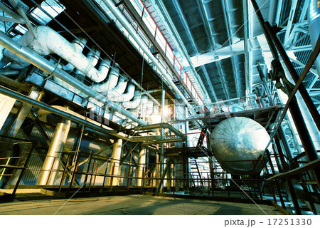 Industrial zone, Steel pipelines, valves and pumps 17251330