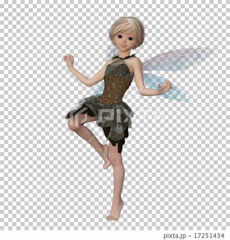 可愛い妖精　デフォルメ　perming3DCGイラスト素材 17251434
