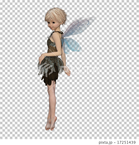 可愛い妖精 デフォルメ perming3DCGイラスト素材 可愛い妖精 デフォルメ perming3DCGイラスト素材 17251439