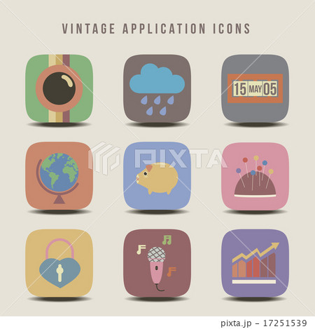 Application icon setのイラスト素材 [17251539] - PIXTA