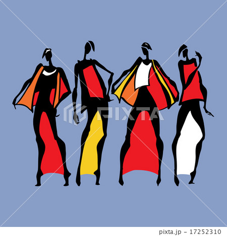 Beautiful Woman silhouette.  17252310