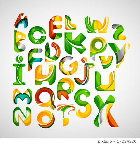 Collection of alphabet letters logos design...のイラスト素材 [17254520] - PIXTA