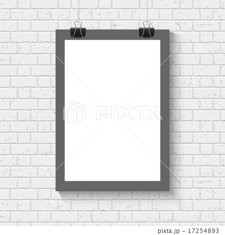Poster mock up on the brick wall Poster mock up on the brick wall 17254893