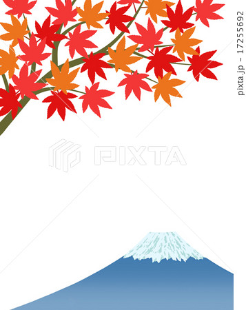 もみじと富士山 17255692