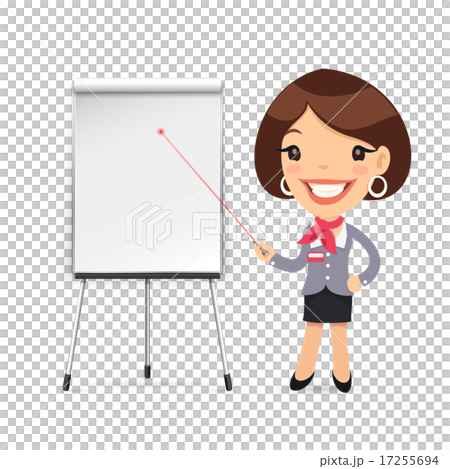 Female Manager Gives a Presentation or Seminar 17255694