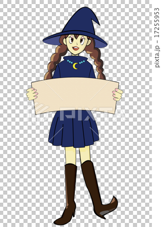 紙を持ったおさげ魔女 紙を持ったおさげ魔女 17255953