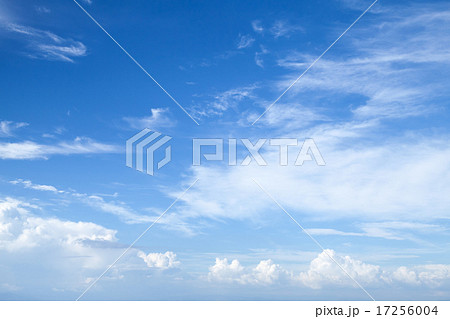 Cirrus and stratocumulus. Bright blue sky Cirrus and stratocumulus. Bright blue sky 17256004
