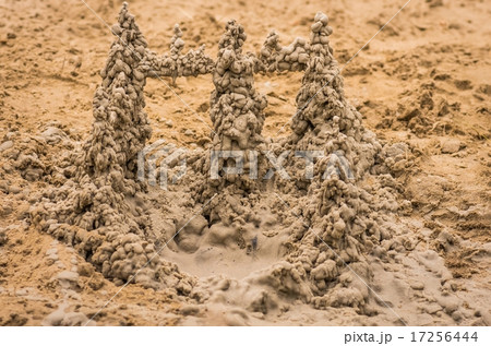 sand castle on the beach sand castle on the beach 17256444