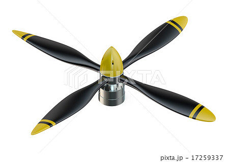 Airplane propeller with 4 blades Airplane propeller with 4 blades 17259337