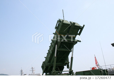 最新鋭パトリオット発射機の展示 17260477