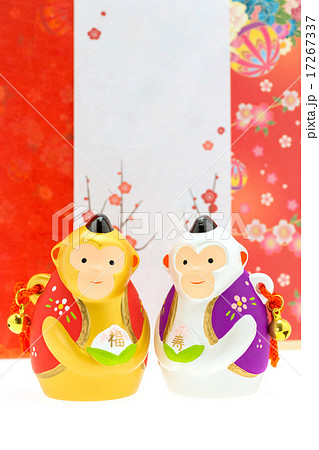 申年 和柄背景 申年 和柄背景 17267337