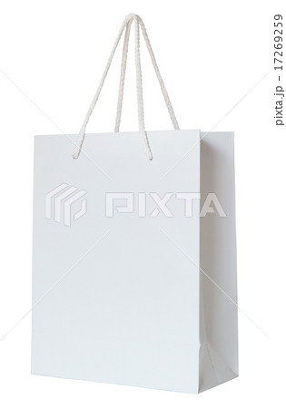 white paper bag isolated on white white paper bag isolated on white 17269259