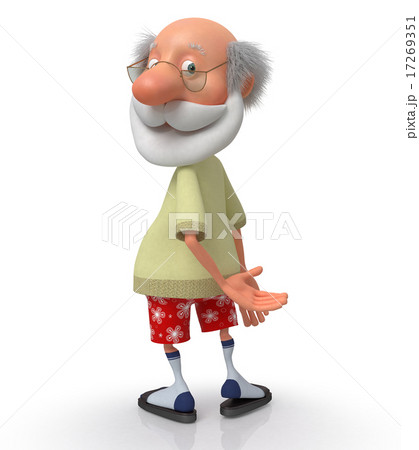 3d grandfather pensioner 17269351