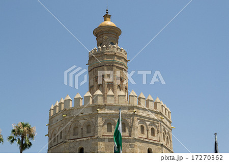 Andalusia flag by the Gold tower 17270362