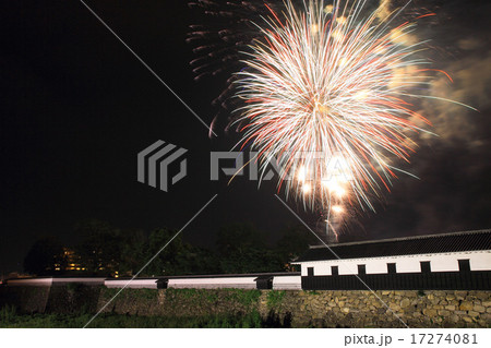 8月熊本 人吉城と人吉花火大会 17274081