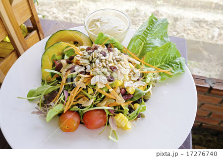 cereals and vegetables salad in the dish cereals and vegetables salad in the dish 17276740