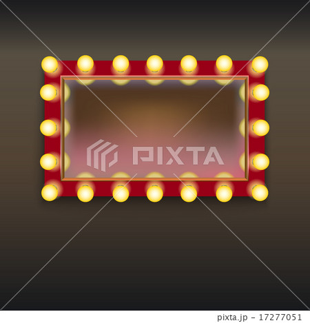 Makeup mirror with lamps 17277051