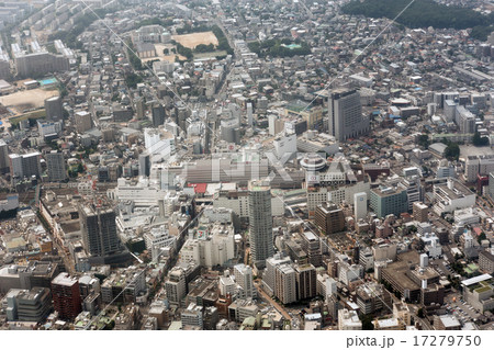 常磐線柏駅付近を空撮 17279750